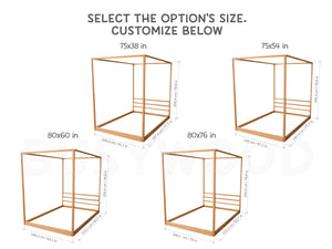 Floor bed frame Full and Queen Teen bed (Model 8)