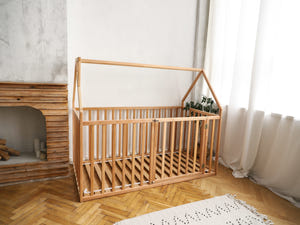 House Playpen Bed with Fall Protection Floor & Slats (Model 21)