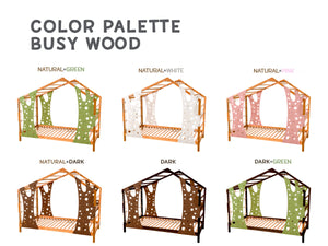 Toddler Monkey Bed for Climbing Legs & Slats