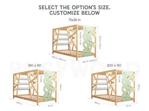 Montessori wood Gym Bed Lemur