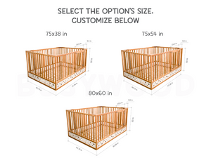Montessori Bodenbett mit extra hohem Rausfallschutz und Lattenrost (Oasis Bett)
