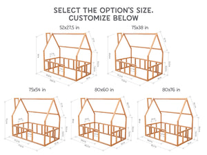 Montessori Floor bed for climbing Platform (Model 1)