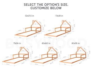 Montessori Floor Bed Natural Color (Model 3)
