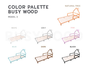 Montessori House Headboard Bed (Model 3)