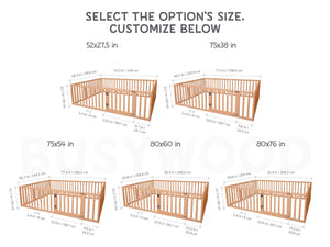 Play pen toddler floor bed (Model 6.2/19)