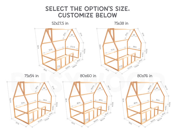 Floor bed for climbing Montessori bed (Model 1), фото 10