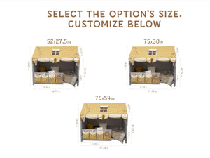 Canopy Bed Set Dreamland Moonlit Ochre Color