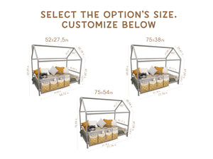 Baby Bed Organizer Fabric Storage Pockets