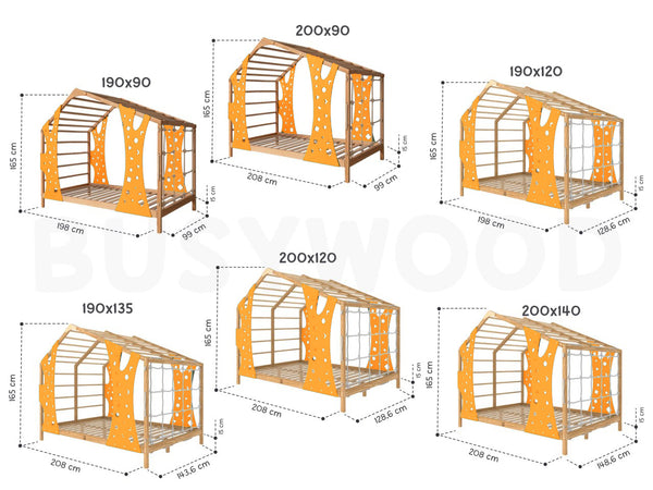 Indoor Monkey Gym Adventure Bed - Montessori Climber with Legs and Slats, фото 15