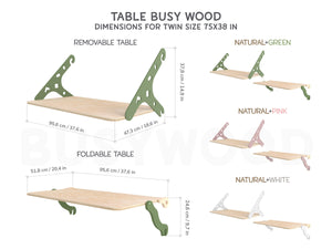 Table for Gym bed by Busywood