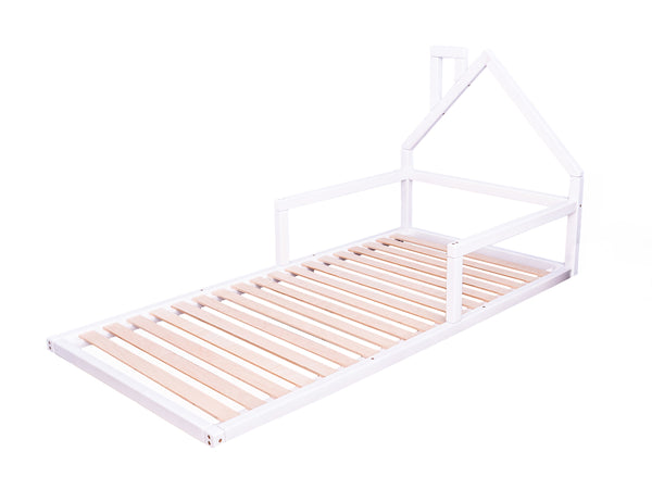 Montessori Floor Bed with slats White color (Model 3)