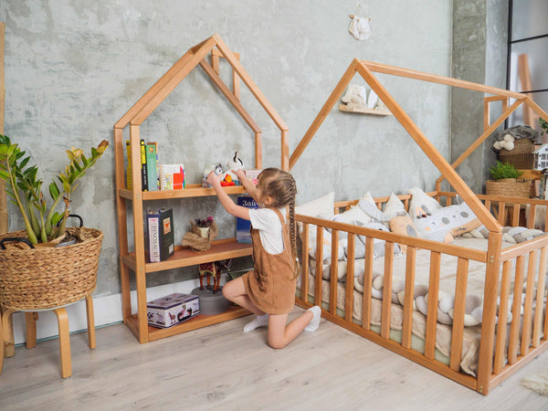 Kids bookcase Toddler furniture for Ecofriendly bedroom