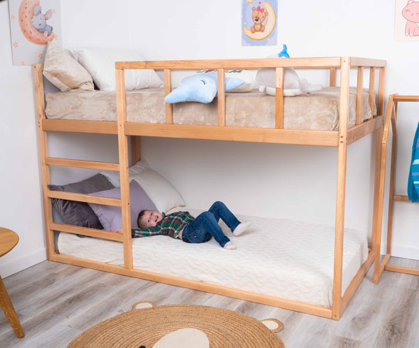 Twin size Wooden Bunk bed for toddlers (Model 13)