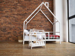 Hand Made Wooden Doll Bed