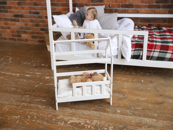 Hand Made Wooden Doll Bed