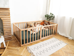 Platform bed Playpen for kids (Model 6.2/19)