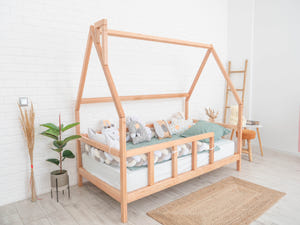 Montessori Bed with legs Natural color (Model 1)