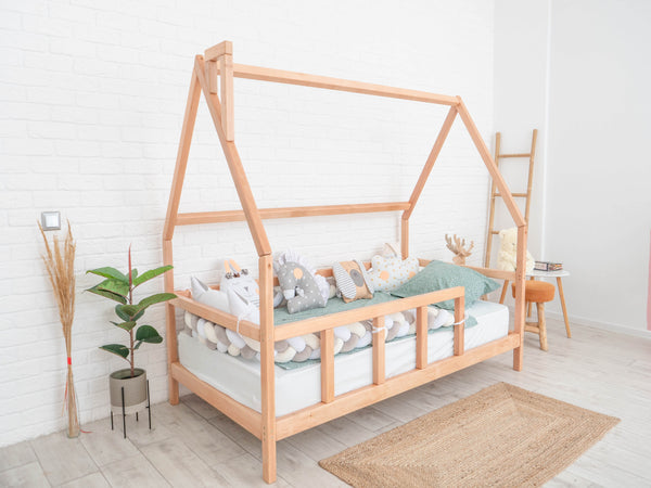 Montessori Bed with legs Natural color (Model 1), фото 7