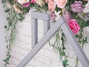 Montessori Wood House Bed Frame Toddler Bed with legs Grey color (Model 3)