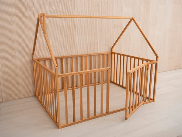 Montessori Playpen Bed with Fall Protection (Model 21)