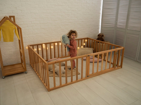 Montessori Platform bed Playpen for kids (Model 6.2/19), фото 2