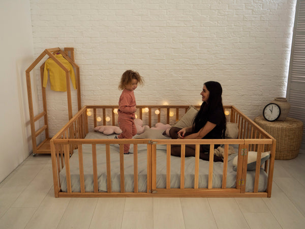 Montessori Platform bed Playpen for kids (Model 6.2/19)