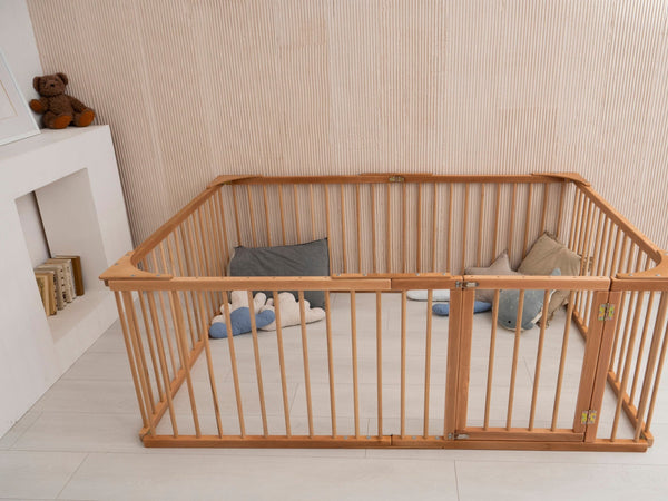 Playpen Wooden Bed for Toddler Transformable floor bed (Model 22), фото 6