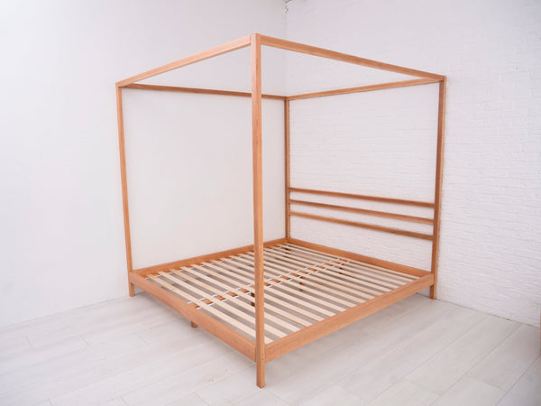 Teen Wooden bed with Legs&Slats Twin, Full and Queen size frame bed (Model 8)