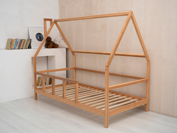 Montessori Wooden Toddler Bed with legs (Model 1), фото 6