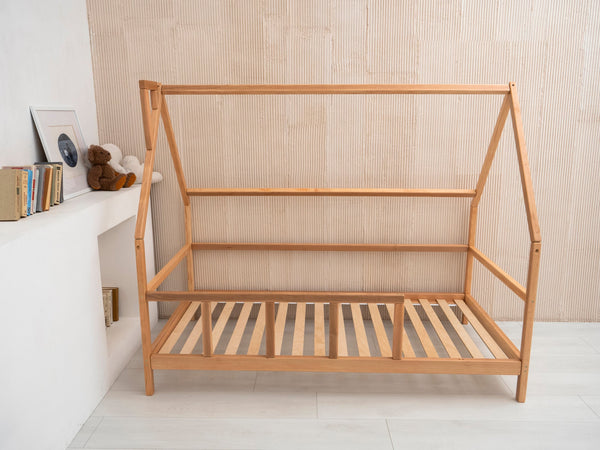 Montessori Wooden Toddler Bed with legs (Model 1), фото 7