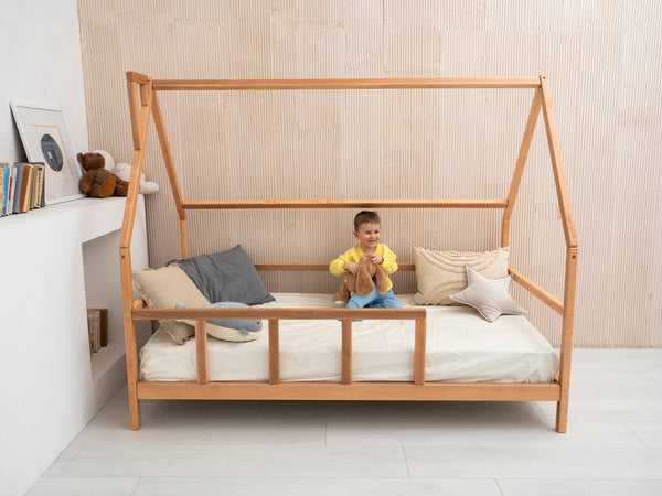 Montessori Wooden Toddler Bed with legs (Model 1)