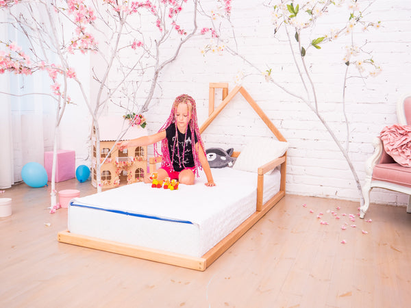 Montessori Floor Toddler Bed House Frame bed (Model 3), фото 2