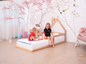 Montessori Floor Toddler Bed House Frame bed (Model 3)