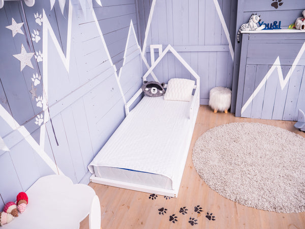 Montessori Floor Toddler Bed House Frame bed (Model 3)