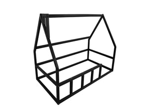 Platform Montessori bed without slats Black color (Model 1)