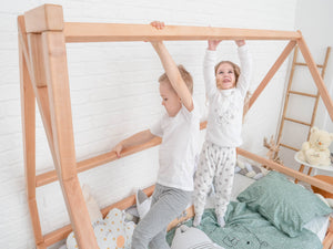 Montessori bed with legs Without front rail | 7 colors (Model 1)