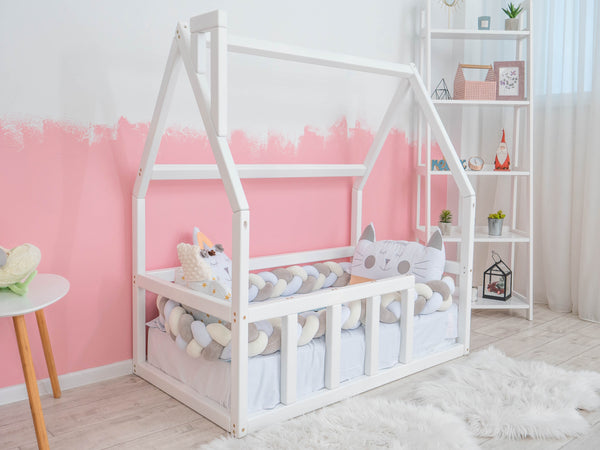 Montessori House floor bed | 7 colors | 13 sizes (Model 1)