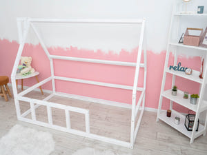 Montessori floor bed frame for Toddler without slats (Model 1)