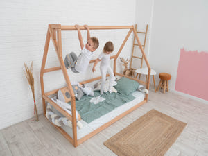 Montessori floor bed without slats Natural color (Model 1)