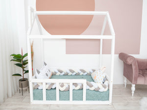 Toddler Platform Bed Montessori Bed House (Model 2)