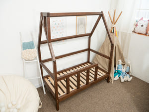 Montessori Toddler Bed with legs Dark color (Model 1)