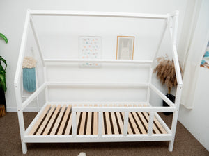Montessori toddler bed with legs White color (Model 1)