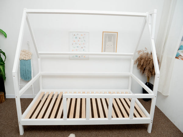 Montessori toddler bed with legs White color (Model 1), фото 7