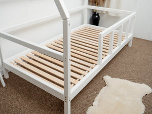 Montessori toddler bed with legs White color (Model 1)