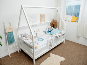 Montessori toddler bed with legs White color (Model 1)