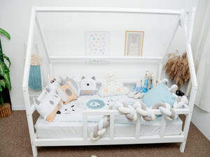 Montessori toddler bed with legs White color (Model 1)