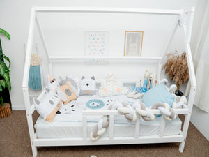 Montessori toddler bed with legs White color (Model 1)