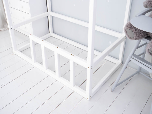 Platform Bed Montessori Bed House White color (Model 2)