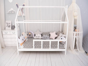 Montessori Bed House Bed with legs (Model 2)