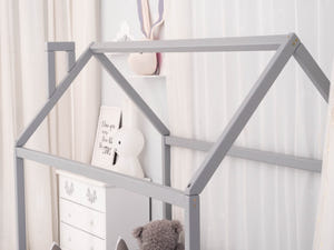 Floor Bed House Shaped bed, Grey color (Model 2)